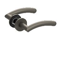 Qolibri Pullbloc® ultra Drückerpaar 1084 Rundrosetten Titan satin