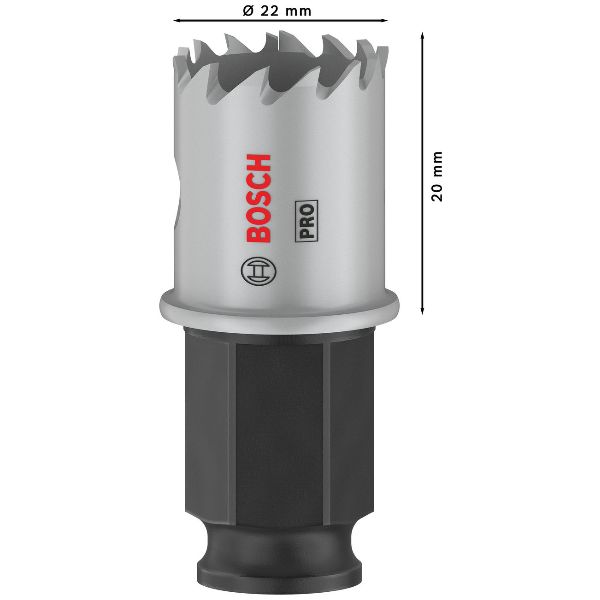 BOSCH Scie trépan PRO Sheet Metal PC Plus, 22&nbsp;mm