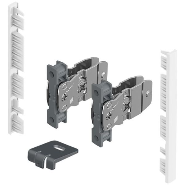 Hettich Illumination Kit de connecteurs AvanTech YOU pour Façade intérieure pour Mise à longueur automatique H101 ga/dr blanc