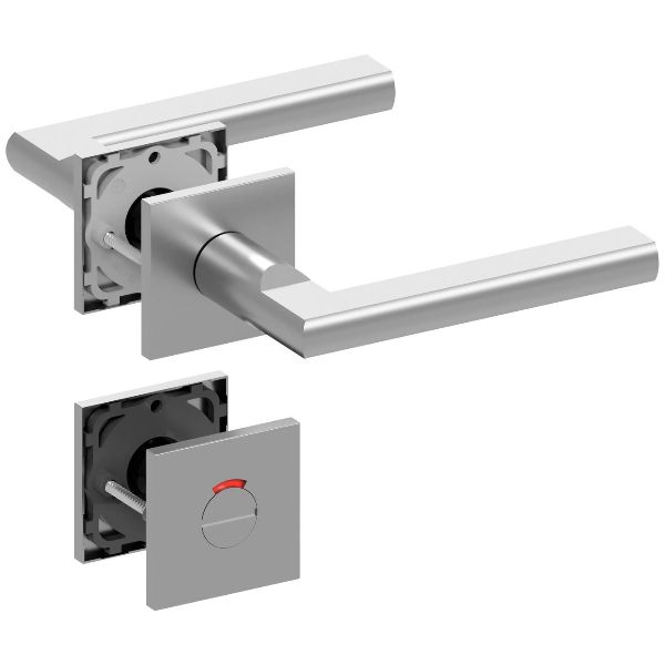 Qolibri Slidebloc® ultra Drückergarnitur 1025 WC rot/weiss