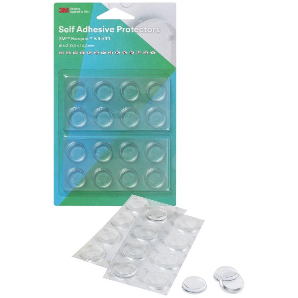 Schutzpuffer transparent rund 7.9X2.2mm, 80-teilig