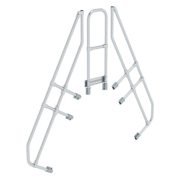 Segunda barandilla para escalera de 60° con 6 peldaños