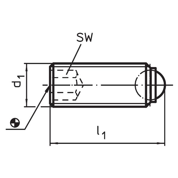 Vis d'articulation M16/150