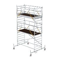SG 1,35 x 3,0 m gördülőállvány mozgógerendával és dupla platformmal Platform magassága 4,66