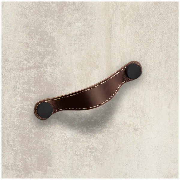 Hettich Socle pour Poignées en cuir noir mat