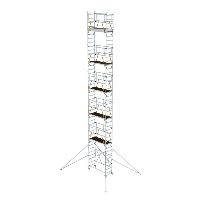 Összecsukható állványzat SG 0,75 x 1,80 m kitámasztókkal Platformmagasság 11,04 m