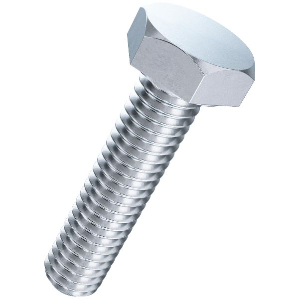 Viti a testa esagonale IF, filettatura fine DIN 961 / ISO 8676-10.9 zincato blu