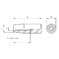 ELESA Zylindergriffe Duroplast schwarz I.280