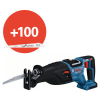 BOSCH Scie sabre sans fil GSA 18V-28 inclus 100 lames de scie sabre S611DF