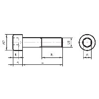 Viti a testa cilindrica con esagono incassato ISO 4762-inossidabile A2