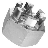 Dadi esagonali a corona DIN 935-inossidabile A2