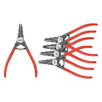 HOLEX Vorteilspack 5× Sicherungsringzange