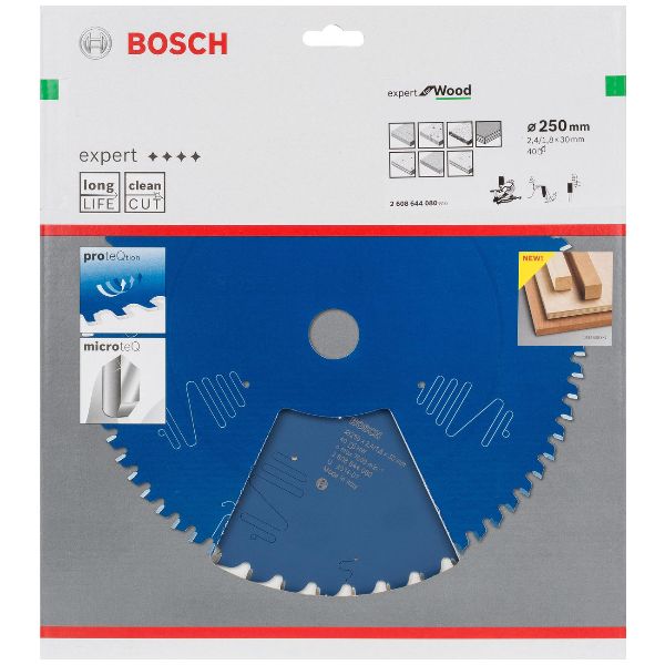 BOSCH Kreissägeblatt EX WO B 250x30-40