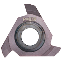 Vyměnitelné břitové destičky pro jednozubé závitové frézy