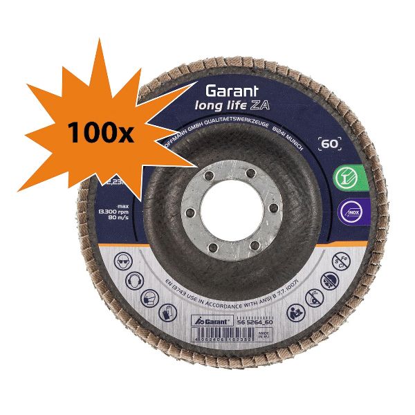 Disco abrasivo lamellare long life ZA conico (formato convenienza)