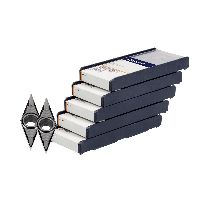 VCGT otočná rezná platnička, stredné obrábanie 30 kus, HB7310, Veľkosť: 160408