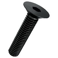 Countersunk screws hexagon socket ISO 10642-010.9 tempered black