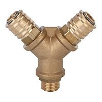 Y-coupling with 2 couplings