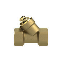 Check valve, Inclined seat design, Brass, Rp 3/8, 0.5 bar