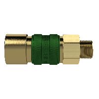 Unverwechselbare Schnellverschlusskupplung NW 5, G 1/8 AG, grün