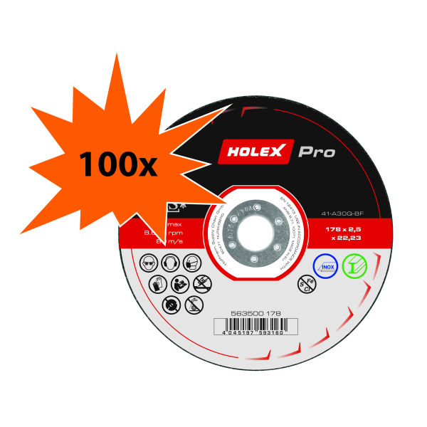 Pack promotionnel Disque à tronçonner “2 en 1” HOLEX Pro