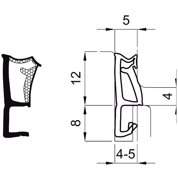 maco Joints pour fenêtres basculantes brun