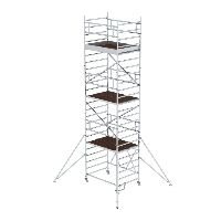 Csuklós állványzat1,35 x 1,80 m stabilizátorokkal Platformmagasság 5,80 m