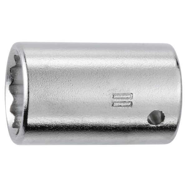 Bi-hexagon socket, 1/4 inch, Width across flats: 11mm