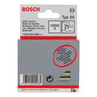 Schmalrückenklammer Typ 55, geharzt 6 x 1,08 x 26 mm, 1000er-Pack