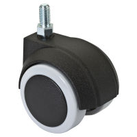 Furniture castor black Ø50mm H60mm load capacity 65kg