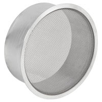 Ventilation box raw aluminium with stainless steel mesh