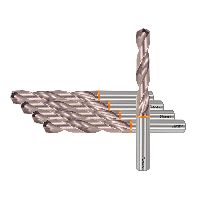 Wiertła z VHM GARANT Uni Hero z chwytem walcowym DIN 6535 HA TiAlSiN