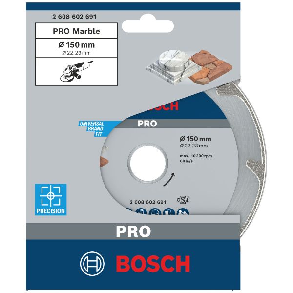 BOSCH PRO Marble Diamanttrennscheibe, 150 x 22,23&nbsp;mm