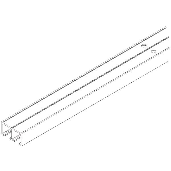 Hawa Clipo 16 Doppellaufschiene gelocht zum Aufschrauben