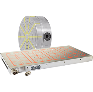 Magnetic clamping plates