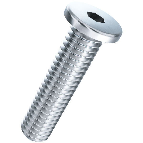 Cylinder screws hexagon socket extremely low head 010.9 zinc plated blue