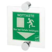 effeff Designhalterung für Hinweiskleber Notleiste