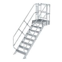 Schodišťový modul, vlnitý hliník 8 stupňů