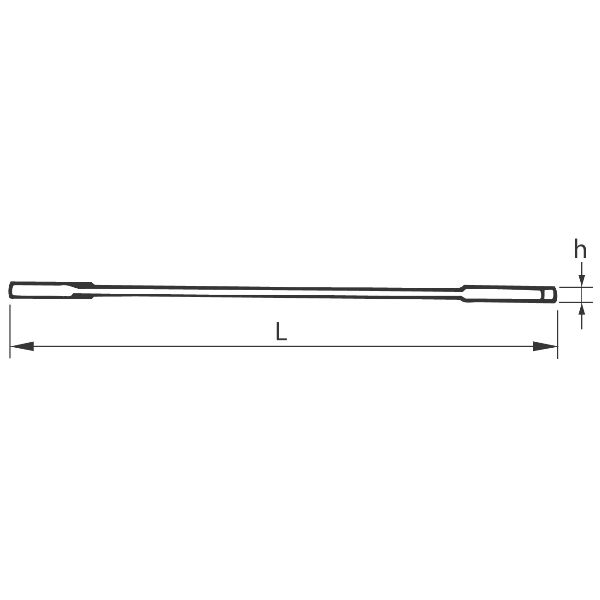 Obojstranný otvorený kľúč, Rozmery kľúčov: 17X19