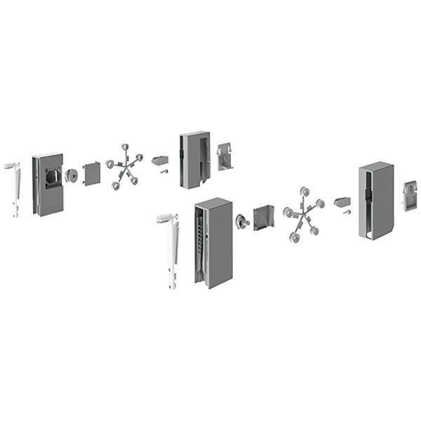 Hettich Designside Adaptateur InnoTech Atira H144 gris foncé