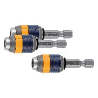 3× houder met magneet / snelkoppeling, Schachtzeskant: 6,3