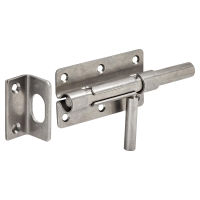 Verrou à baïonnette 3 110x60mm avec gâche en équerre inox