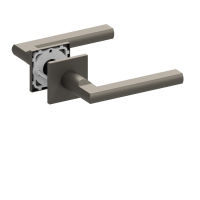 Qolibri Slidebloc® ultra Paire de poignées 1025 rosaces carrée Titan satin