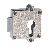 Surface-mounted latch lock for nickel-plated profile cylinder