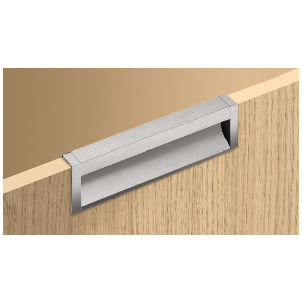 Hettich Poignée d'insertion Capris Acier inoxydable Optique brossé