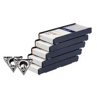 Inserto TCGT per lavorazioni medie 50 pezzi, HU7310, Dimensione: 110204