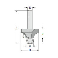 JSO Abrundfräser HM 6.35mm