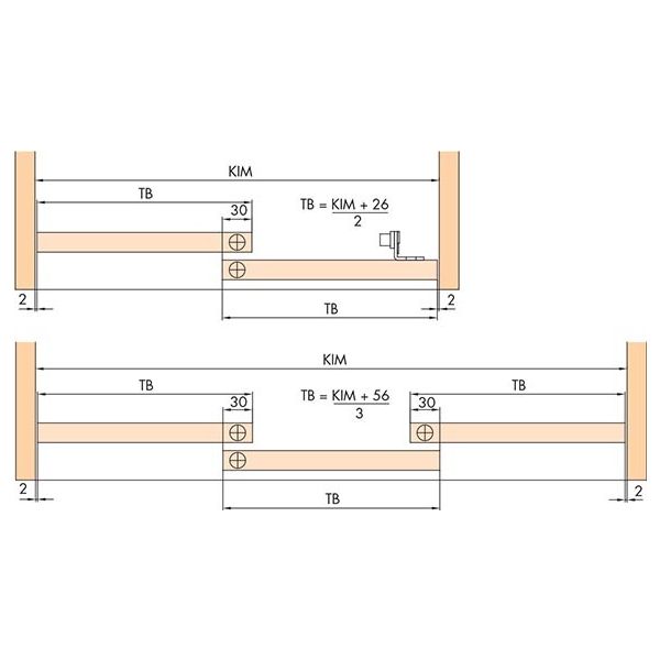 Hawa Combino 35 H IS Schiebetürgarnitur
