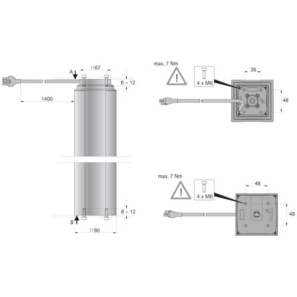 Hettich Legadrive Systèmes anodisé Course 675 mm argent