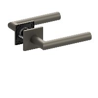 Qolibri Pullbloc® ultra Drückerpaar 1106 Quadratrosetten Titan satin